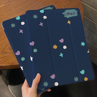 เคสแท็บเล็ต กันกระแทก ลายดาวสามแฉก พร้อมช่องใส่ปากกา สําหรับ Ipad10 9th mini6 pro11 air5 4 2021