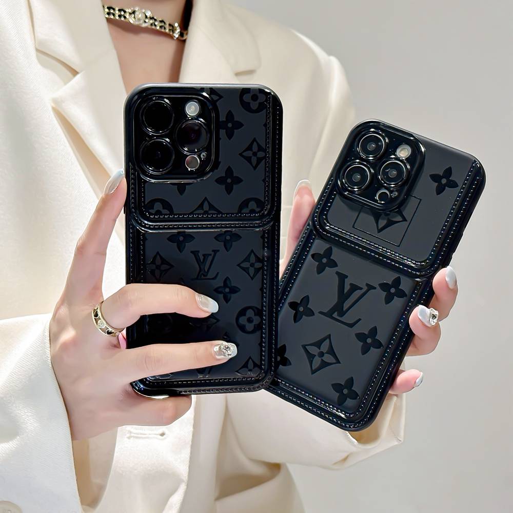 เคสโทรศัพท์มือถือ ลายแบรนด์ สีดํา สําหรับ Apple iPhone 11 12 13 14 Pro Max