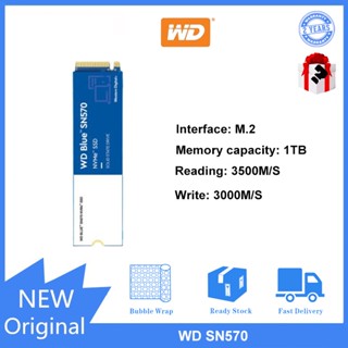 Wd BLUE SN570 1TB ม. 2 NVME โซลิดสเตทไดรฟ์ SSD สําหรับคอมพิวเตอร์ตั้งโต๊ะ