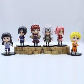 ตุ๊กตาฟิกเกอร์ Naruto Hyuga Hinata Jiraiya Haruno Sakura I Gaara 6 ชิ้น