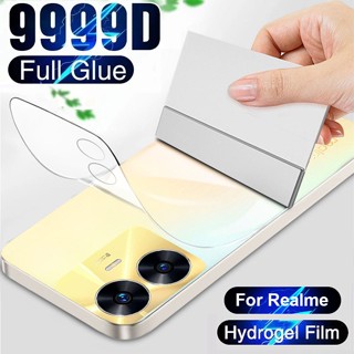 ฟิล์มไฮโดรเจลกันรอยหน้าจอ ด้านหลัง แบบเต็มจอ HD สําหรับ Realme C55 C25 C25S C25Y C21 C21Y C3 C11 C12 C15 3 5 6 7 8 9 10 Pro 9i 8i