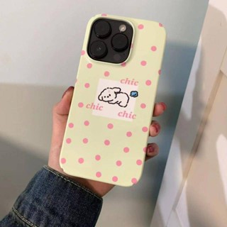 เคสโทรศัพท์มือถือแบบแข็ง ลายจุด สําหรับ Iphone 13Promax 14 12 11 xr