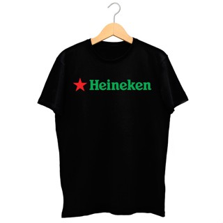 ใหม่♣Aaa♣ Heineken เสื้อยืดลําลอง แขนสั้น พิมพ์ลายกราฟฟิคเบียร์ สีดํา แฟชั่นสําหรับผู้ชาย เหมาะกับการเล่นกีฬา ยิม 07 993727