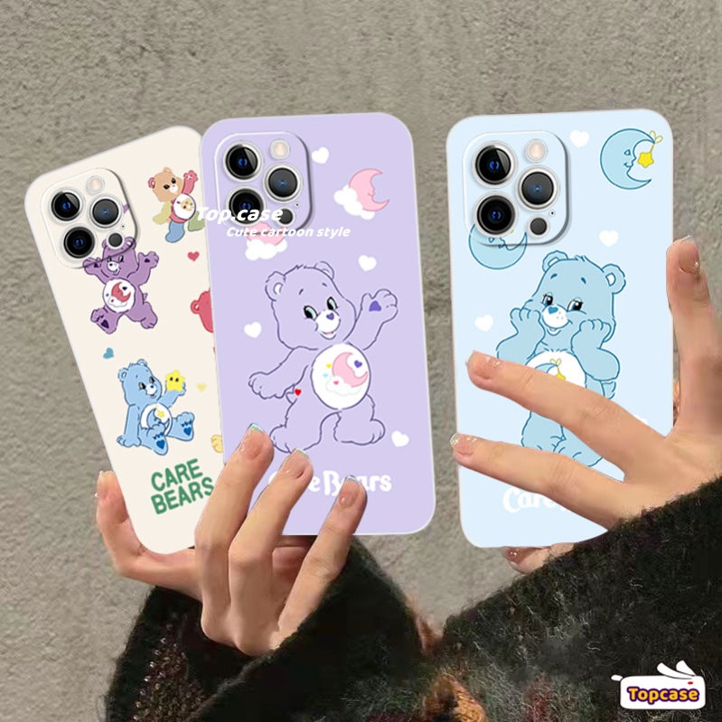 เคสซิลิโคนนิ่ม ลายการ์ตูนหมี สีรุ้ง สําหรับ Redmi 13C 12C 10C 10 9 9C 9A 9T Note 12 11 10 9 8 Pro Xiaomi 12 11LIte 11T Pro Poco X3 M3 M4 Pro X3NFC F3