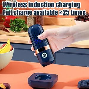เครื่องทําความสะอาดผัก ผลไม้ รูปทรงแคปซูล แบบพกพา 3000mAh ชาร์จ USB SHOPCYC1807