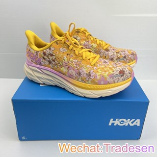 ขายดี Hoka One One Clifton 8 รองเท้าวิ่ง ดูดซับแรงกระแทก สีชมพู สีเหลือง สําหรับผู้ชาย และผู้หญิง 3 สี 2023