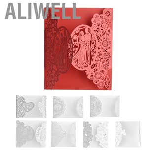 Aliwell 10Pcs/Set European Style Carved Personalized Business Wedding Invitation Cards