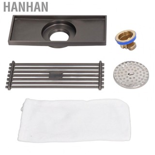 Hanhan Rectangular Floor Drain Shower Drain Large Displacement for Bathroom