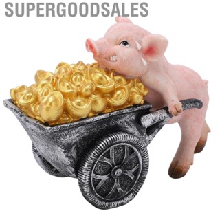 Supergoodsales Lucky Pig Statue Resin Material Vivid Appearance Resin Pig Statue