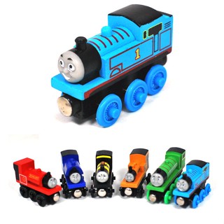 🚂 Thomas and friends🚂 แม่เหล็กไม้ รถไฟเล็ก ๆ รถรางไม้ ของเล่นจราจรสําหรับเด็ก อิเกีย เฮนรี่ เจมส์ ของเล่นโทมัส Thomas ของเล่น