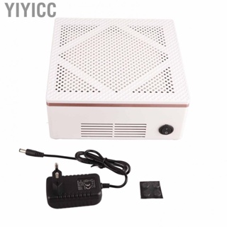 Yiyicc Nail Dust Collector  Effort Saving Desktop Quiet Detachable Filter Strong Suction Power Vacuum Cleaner Adjustable Speed for Salon