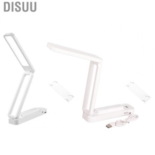 Disuu Table Lamp  Desk Lamp ABS Material Touch Dimming Function  Control White Foldable Portable  for Home