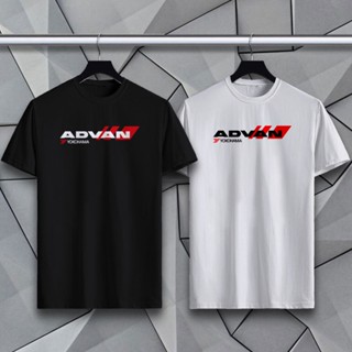 Jdm พร้อมส่ง เสื้อยืดคอกลม ผ้าฝ้าย 100% พิมพ์ลาย ADVAN Yokohama Motorsport Racing สําหรับผู้ชาย ผู้หญิง