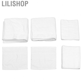 Lilishop 6PCS Bathroom Towels Soft Cotton Large Absorbent Bath Towel Set For Home SP