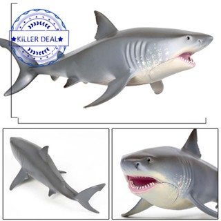 ฟิกเกอร์สัตว์ทะเลจําลอง Megalodon ขนาดใหญ่ X8U4