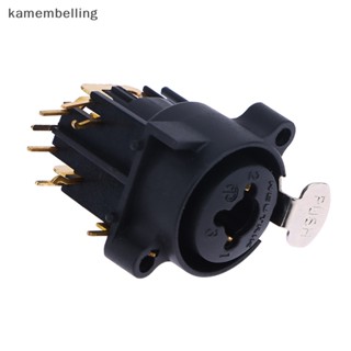 Kamembelling แจ็คเชื่อมต่อ XLR&amp;6.35 มม. สําหรับไมโครโฟน EN 1 ชิ้น