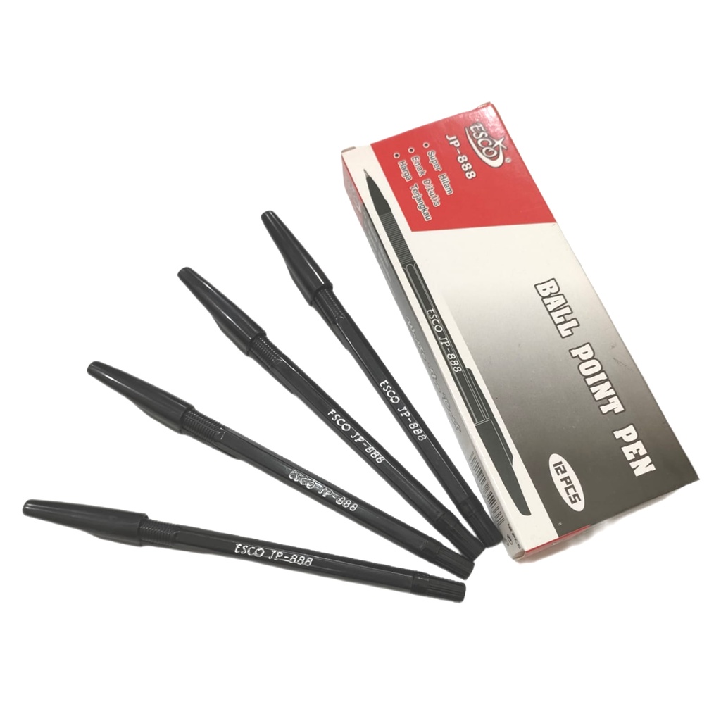 JP ปากกาเจลสีดําปากกาลูกลื่นสีดําเครื่องเขียน ATK โรงเรียนเครื่องเขียนสํานักงาน ESCO JP-888