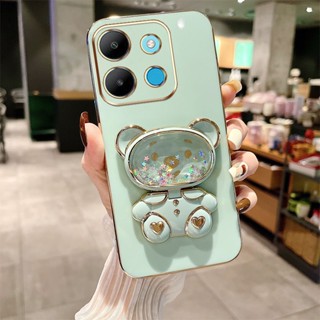 เคสซิลิโคน TPU แบบนิ่ม ลายการ์ตูนหมี ป้องกันกล้อง สําหรับ Infinix Note 30 Pro X678B