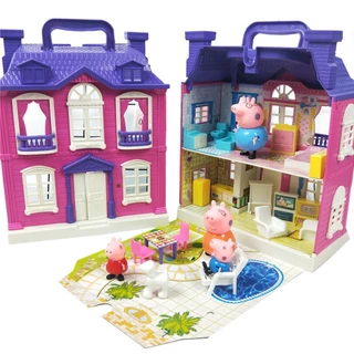 พร้อมส่ง รถบัสปิกนิก Peppa Pig ขนาดเล็ก พร้อมเสียงเพลง ของเล่นสําหรับเด็ก