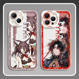 เคสโทรศัพท์ซิลิโคน TPU ใส แบบนิ่ม ลาย Honkai Star Rail Himeko Blade กันกระแทก สําหรับ iPhone 14 11 13 12 Pro Max XS XR X 8 7 6S Plus Mini Tingyun