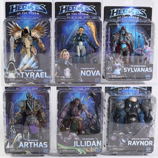 Neca Heroes of The Storm Illidan NOVA Sylvanas Raynor Arthas Tyrael 7&amp;quot; ฟิกเกอร์แอคชั่นสะสม