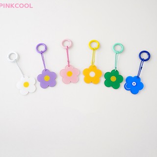 Pinkcool พวงกุญแจ จี้ดอกทานตะวัน สีแคนดี้ มินิมอล อุปกรณ์เสริมกระเป๋า ขายดี