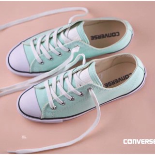 งานSALE แท้ CONVERSE รองเท้าคอนเวริส เวอร์ชั่นใหม่ สีพาสเทล สวยสดใสมาก มีตำหนีนิดหน่อย ซักได้ค่ะ**