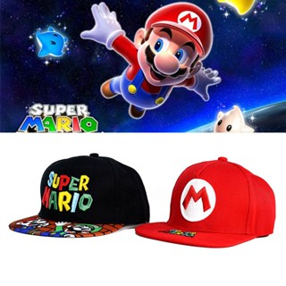 [shining&amp;love] หมวกเบสบอล กันแดด ปักลายการ์ตูน Super Mario สไตล์ฮิปฮอป