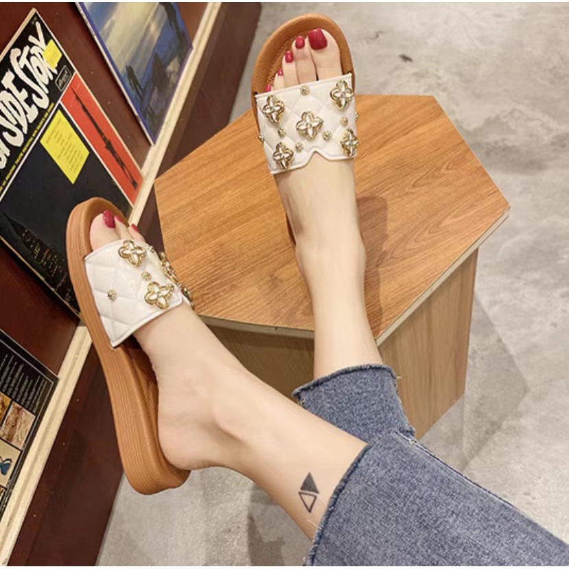 (B-36) hiso1688 รองเท้าแตะผู้หญิงยางนิ่ม  แฟชั่นสวมใส่สบาย