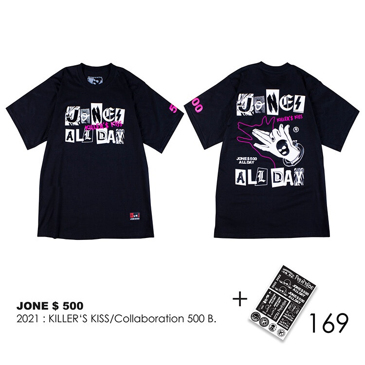 [S-5XL]Tee JONE500 คลอเล็คชั่นล่าสุด เสื้อยืดสกรีนลาย 2023 Collection 169-170