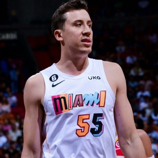 พร้อมส่ง เสื้อกีฬาบาสเก็ตบอล ลาย No.55 Duncan Robinson 22-23 Season Miami Heat Jersey สําหรับผู้ชาย