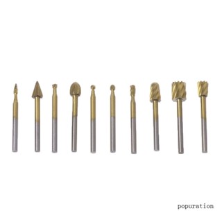 Pop ตะไบแกะสลักไม้ไฟฟ้า สําหรับขัดไม้ 10 ชิ้น