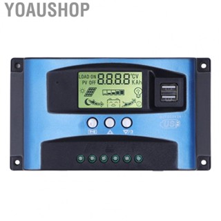 Yoaushop Solar Photovoltaic Controller  MPPT Solar Charge Controller High Charging Efficiency ABS  for Farm