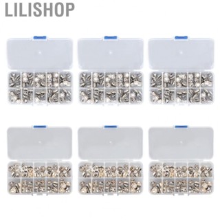 Lilishop Decorative Brooch Buckle   Emptied Button Pins 150 Pcs with Storage Box for Sewing