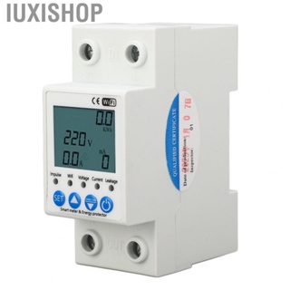 Iuxishop WiFi Circuit Breaker  AC220V 63A Real Time Monitoring Leakage Protection Switch 35mm Rail Installation APP   for Industrial Factory