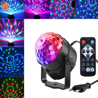 Lumiparty โคมไฟโปรเจคเตอร์ LED RGB 3W หมุนได้ สําหรับตกแต่งเวที ปาร์ตี้ดิสโก้ งานแต่งงาน