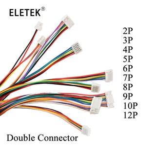 ปลั๊กขั้วต่อสายไฟ JST 2 3 4 5 6 7 8 9 10 Pin 100 มม. XH 1.25 28AWG DIY 10 ชิ้น