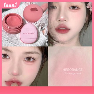 Herorange Blush Cream Matte Whitening Enhance Complexion Roug ไม่จางหาย Docile Portable Makeup Cod