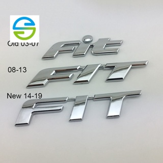 พร้อมส่ง สติกเกอร์โลโก้ ABS โครเมี่ยม ลายโลโก้ตัวอักษร FIT สําหรับรถยนต์ Honda FIT Jazz ACCORD CITY 1 ชิ้น