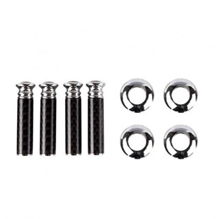 ⚡READYSTOCK⚡Door Lock Pins Accessories Car Carbon Fiber Knob Covers Truck 4pcs Set