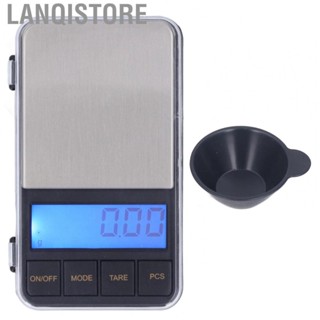 Lanqistore Gram Scale  4 Buttons Tare Function Digital Pocket Scale LCD Blue Screen  for Jewelry for