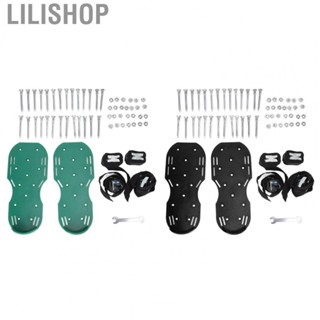 Lilishop Lawn Spikes Shoes  PP Zinc Alloy Lawn Aerator Spike Shoes Triangle Buckle  for Garden