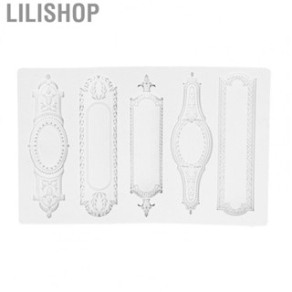 Lilishop Cake Mold Silicone Mold 5 Different Frames for DIY Cake for Baking for Chocolate