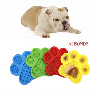 ALISONDZ Healthy Slow Feeder With Suction Cups Food Holder Plate Dog Lick Pad For Anxiety Relief For Puppy Cat Lick Mat Silicon Food Treater Mat/Multicolor