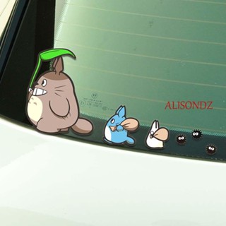 ALISONDZ สติกเกอร์ ลายการ์ตูนอนิเมะ Tonari no Totoro กันน้ํา สําหรับตกแต่งหน้าต่างรถยนต์ DIY