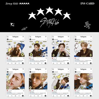 Straykids 5-STAR INS โฟโต้การ์ด PVC แบบใส 8 ชิ้น / ชุด