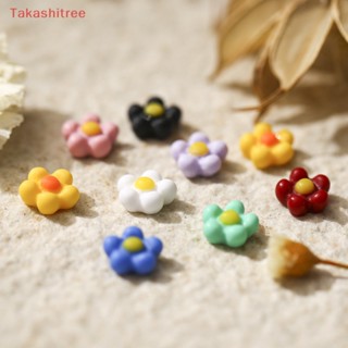 (Takashitree) ใหม่ เล็บปลอมเรซิ่น ลายดอกทานตะวัน ดอกเดซี่ หลากสี สไตล์ญี่ปุ่น 50 ชิ้น