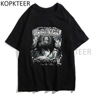 เวรเอ้ย  เสื้อยืดแขนสั้น พิมพ์ลายการ์ตูนอนิเมะ Death Note MisaMisa Yagami Light Mikami Teru Manga สไตล์ฮาราจูกุ สําหรับผ