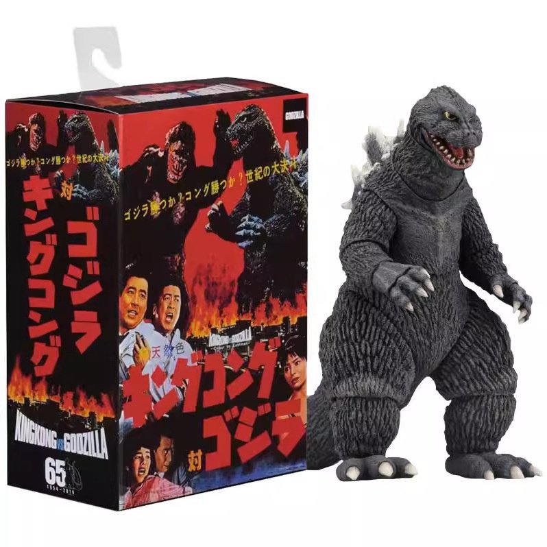 โมเดลภาพยนตร์ Neca Godzilla 1962 Godzilla King of Monsters ขนาด 20 ซม. ข้อต่อขยับได้
