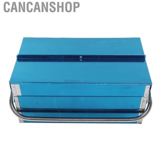 Cancanshop Folding Tool Storage Box  Impact Resistant Portable Toolbox Retractable 2 Layer 3 Tray Large   for Industrial Parts Sorting